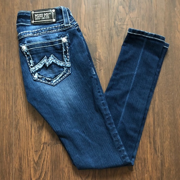 jeans with m logo